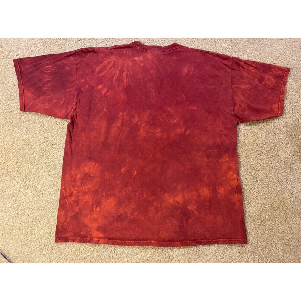 The Mountain Firefighter Tie Dye Red T Shirt Men's XL 100% Cotton - Picture 2 of 7